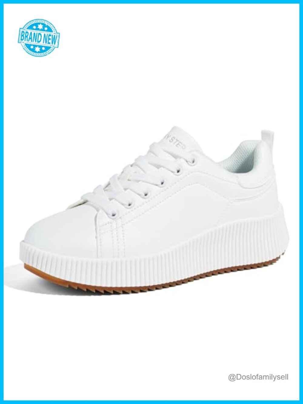 Women's Woven Platform Sneakers Lace-Up Rhinestone Walking Shoes